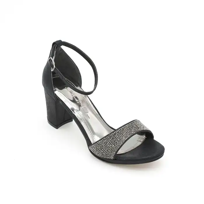 015 BNO Abiye Bayan Ayakkabı 7 cm Siyah