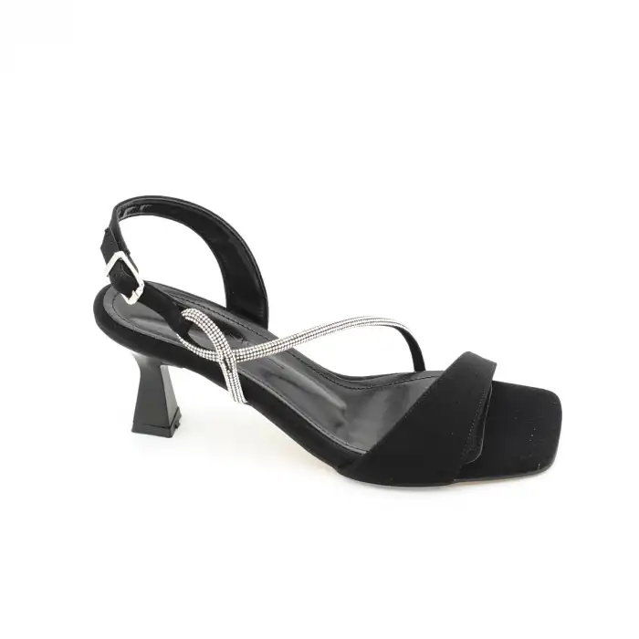 088 BNO Abiye Bayan Ayakkabı 6 cm Siyah