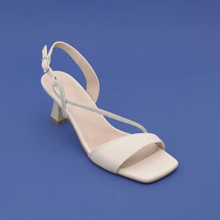 088 BNO Abiye Bayan Ayakkabı 6 cm Ten