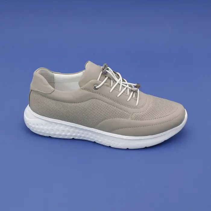 111 YVZ Hakiki Deri Bayan Ayakkabı Taş