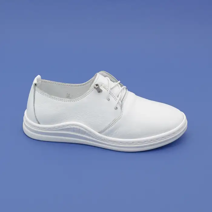 150 JFL Hakiki Deri Bayan Ayakkabı Beyaz