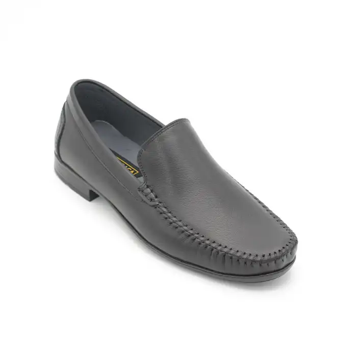 1554-D KRC Hakiki Deri Erkek Ayakkabı Siyah