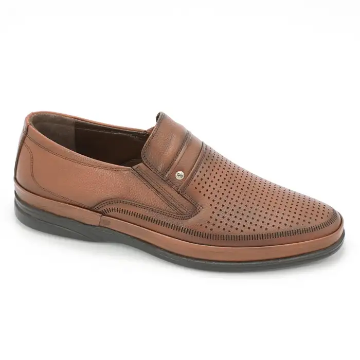 1586 KRC Hakiki Deri Erkek Ayakkabı Taba