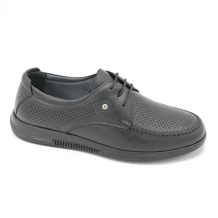 2002 KRC Hakiki Deri Erkek Ayakkabı Siyah