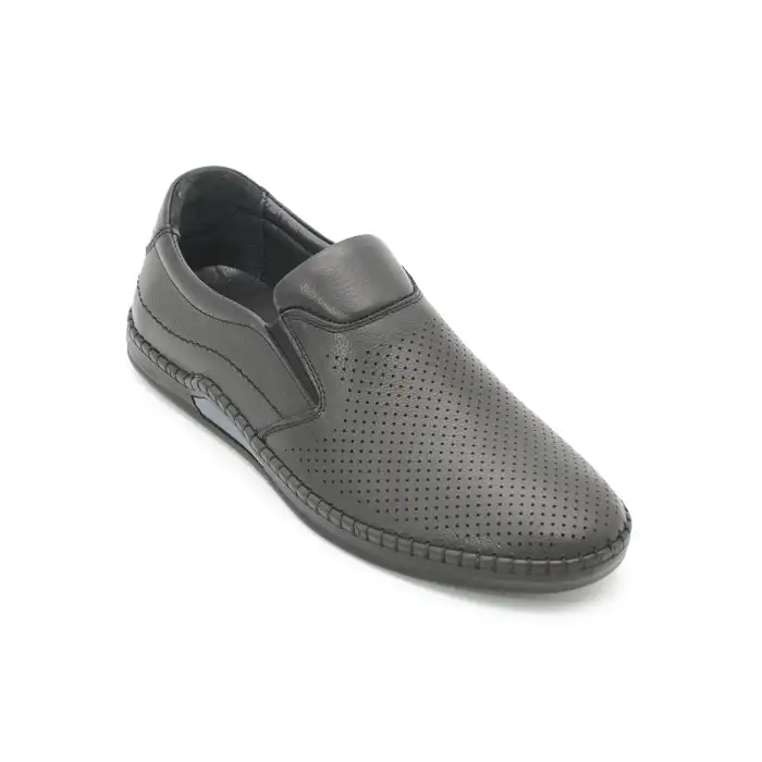 218 RVN Hakiki Deri Erkek Ayakkabı Siyah