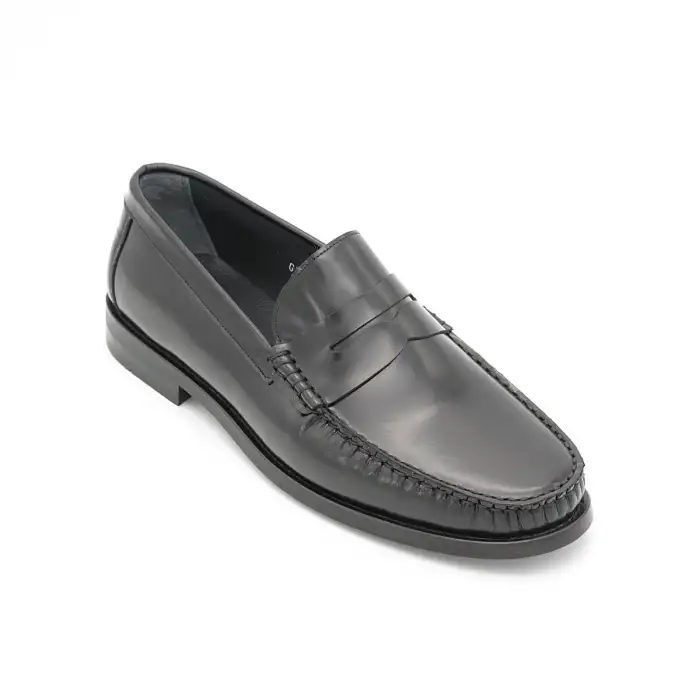 2600 Fosco Hakiki Deri Erkek Ayakkabı Siyah