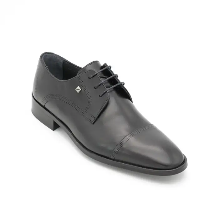 2886 Fosco Hakiki Deri Erkek Ayakkabı Siyah