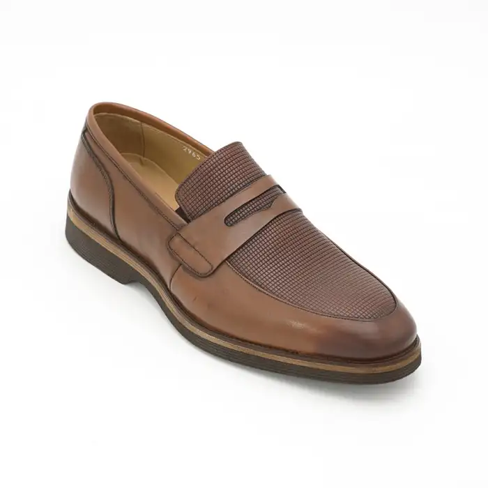 2965 Fosco Hakiki Deri Erkek Ayakkabı Taba Eva