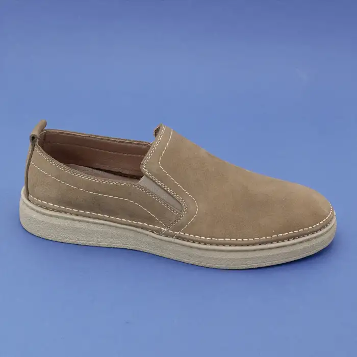 300 RVN Hakiki Deri Erkek Ayakkabı Kum Nubuk