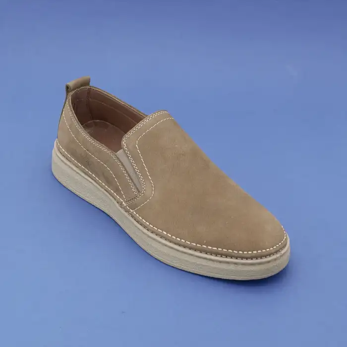 300 RVN Hakiki Deri Erkek Ayakkabı Kum Nubuk