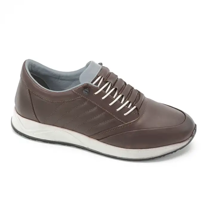 304 SYR Erkek Hakiki Deri Ayakkabı Kahve Poli