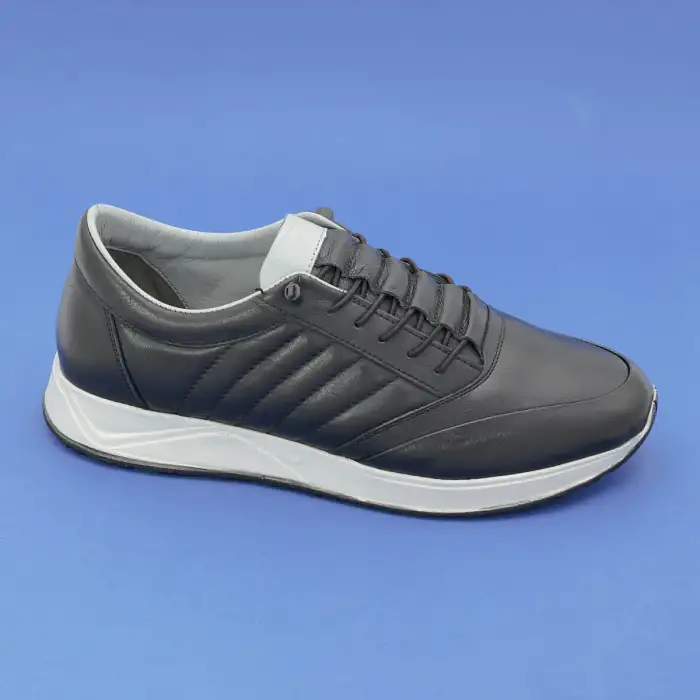 304 SYR Erkek Hakiki Deri Ayakkabı Siyah Poli