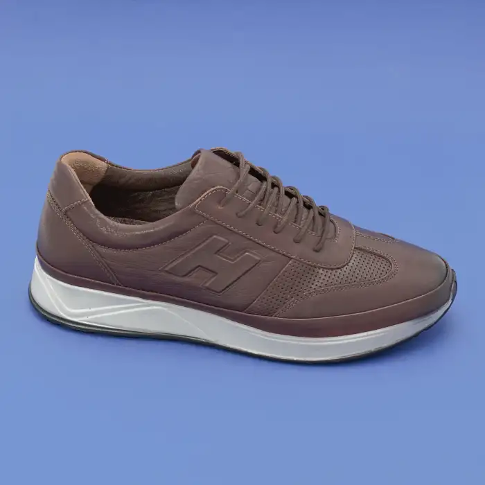 305 SYR Erkek Hakiki Deri Ayakkabı Kahve Poli