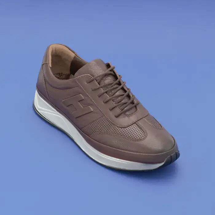 305 SYR Erkek Hakiki Deri Ayakkabı Kahve Poli