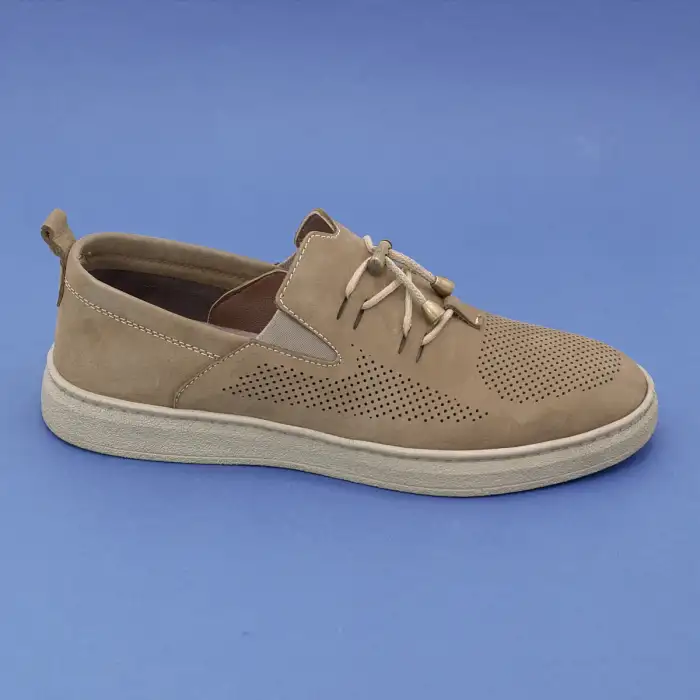 308 RVN Hakiki Deri Erkek Ayakkabı Kum Nubuk