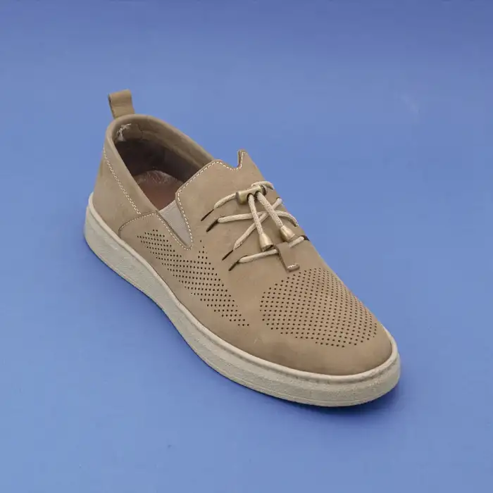 308 RVN Hakiki Deri Erkek Ayakkabı Kum Nubuk