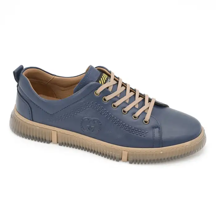 3781 LFG Hakiki Deri Erkek Ayakkabı Lacivert