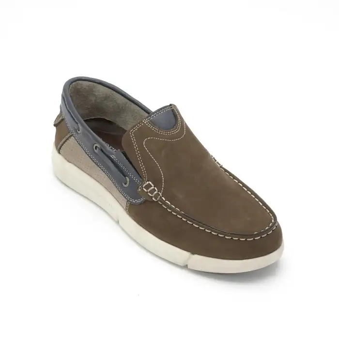 402 FTF Hakiki Deri Erkek Ayakkabı Kahve Nubuk