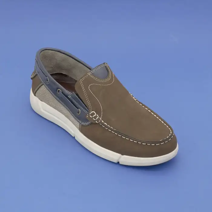 402 FTF Hakiki Deri Erkek Ayakkabı Kahve Nubuk