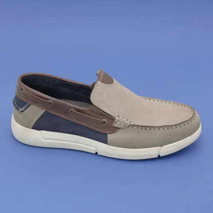 402 FTF Hakiki Deri Erkek Ayakkabı Kum Nubuk