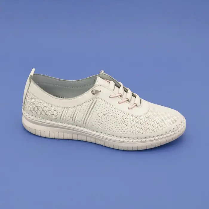 43 MRK Hakiki Deri Bayan Ayakkabı Bej