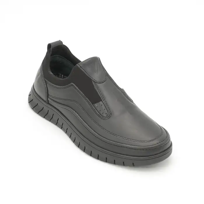 4631 Pepita Comfort Erkek Ayakkabı Siyah Kauçuk