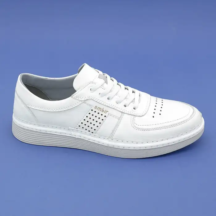 4801 BRO Erkek Hakiki Deri Ayakkabı Beyaz