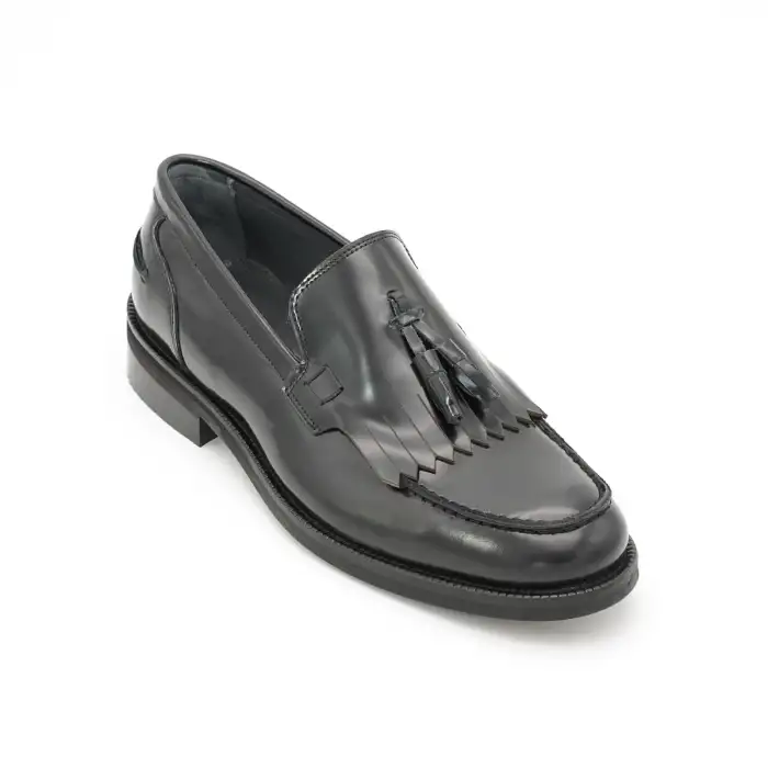 6080 Fosco Hakiki Deri Neolit Erkek Ayakkabı Siyah