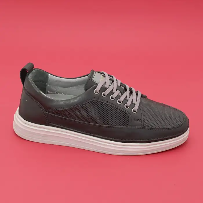 6227 Pepita Hakiki Deri Erkek Ayakkabı Siyah