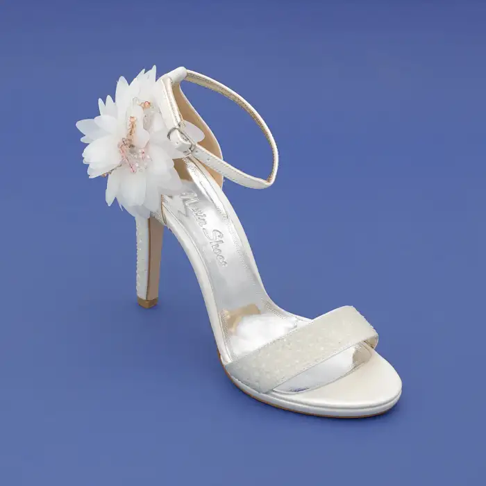 6359 OZR Abiye Bayan Ayakkabı Sedef 11 cm