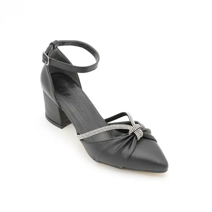 700 BNO Abiye Bayan Ayakkabı 5,5 cm Siyah