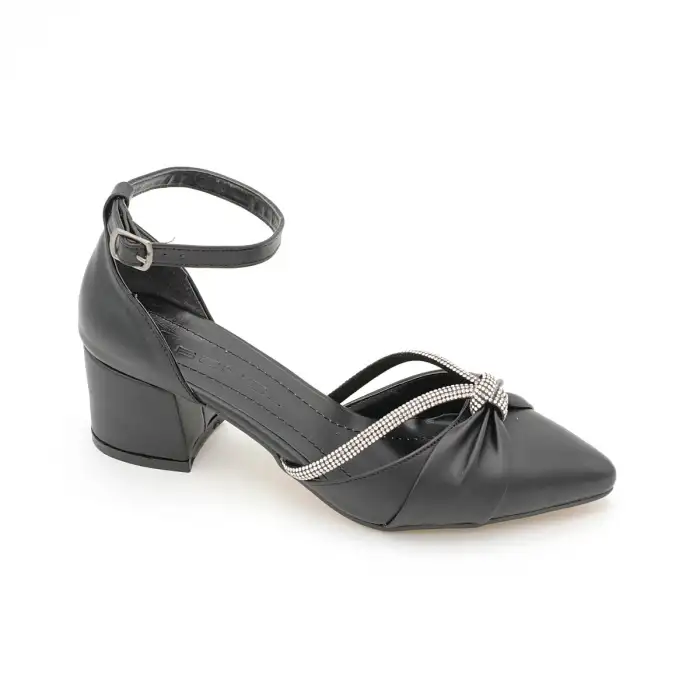 700 BNO Abiye Bayan Ayakkabı 5,5 cm Siyah
