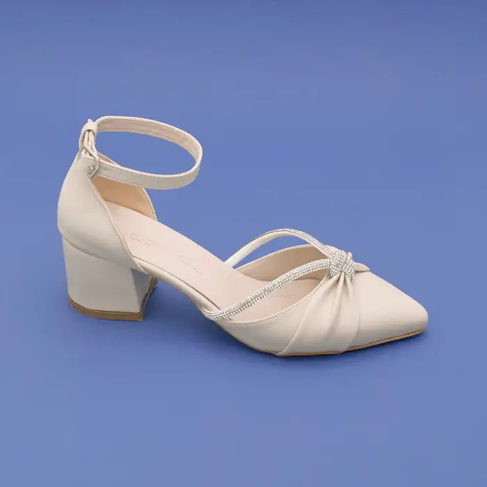 700 BNO Abiye Bayan Ayakkabı 5,5 cm Ten