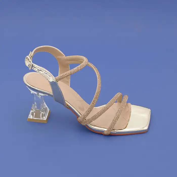 701 ULS Abiye Bayan Ayakkabı 8 cm Gold