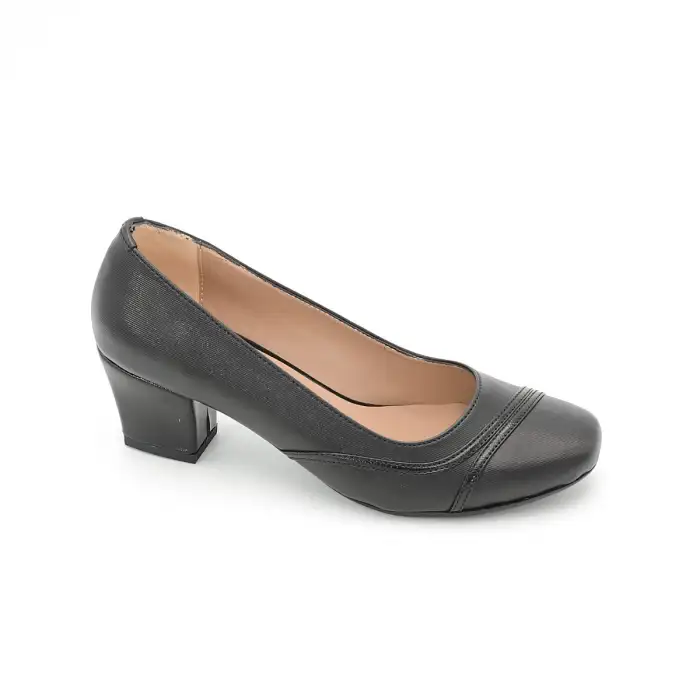 8617 Klasik Bayan Ayakkabı 5.5 cm Siyah