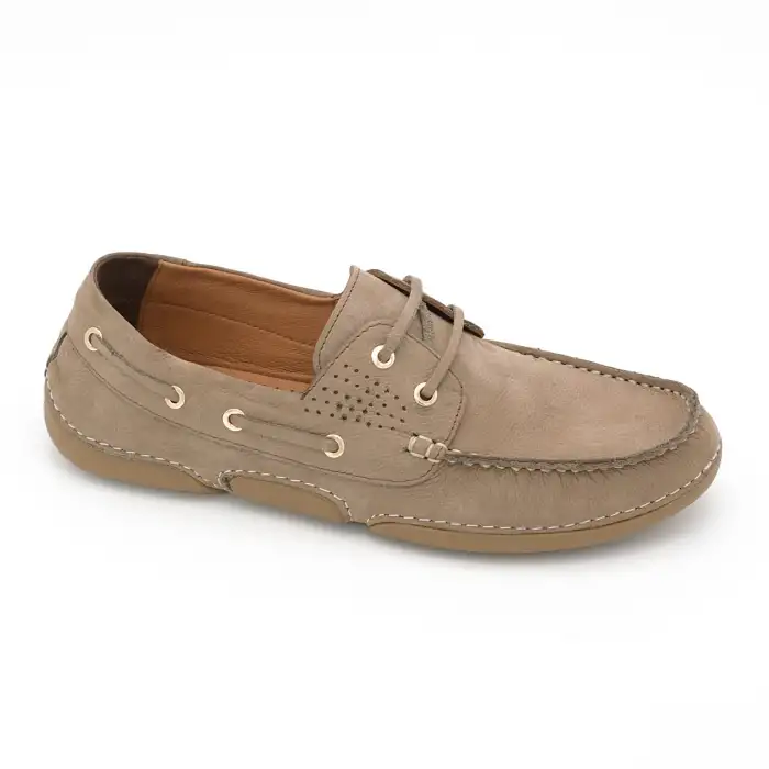 9843 Fosco Hakiki Deri Erkek Ayakkabı Kum Nubuk