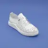 1278 JFL Hakiki Deri Bayan Ayakkabı Beyaz