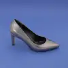 170 BNO Klasik Bayan Ayakkabı Stiletto 7 cm Platin