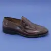 2005 Fosco Hakiki Deri Erkek Ayakkabı Bordo Açma Loafer