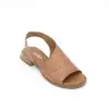 32208 BLL Hakiki Deri Bayan Sandalet Taba