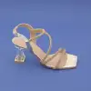 701 ULS Abiye Bayan Ayakkabı 8 cm Gold