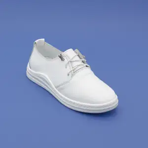 150 JFL Hakiki Deri Bayan Ayakkabı Beyaz