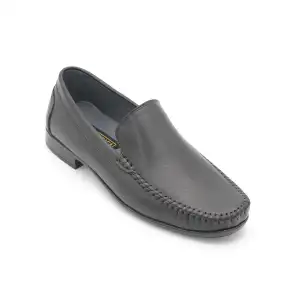 1554-D KRC Hakiki Deri Erkek Ayakkabı Siyah