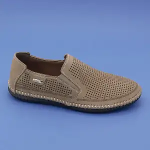 176 RVN Hakiki Deri Erkek Ayakkabı Kum Nubuk