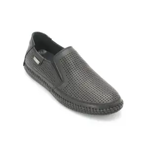 176 RVN Hakiki Deri Erkek Ayakkabı Siyah