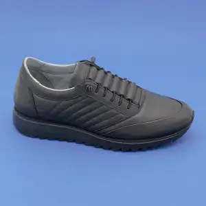 2103 LSN Erkek Hakiki Deri Ayakkabı Siyah Poli