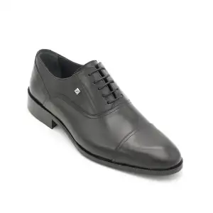 2552 Fosco Hakiki Deri Erkek Ayakkabı Siyah