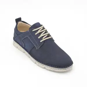 2835 FTF Hakiki Deri Erkek Ayakkabı Lacivert Nubuk