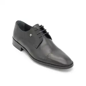 2886 Fosco Hakiki Deri Erkek Ayakkabı Siyah