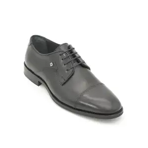 2948 Fosco Hakiki Deri Erkek Ayakkabı Siyah